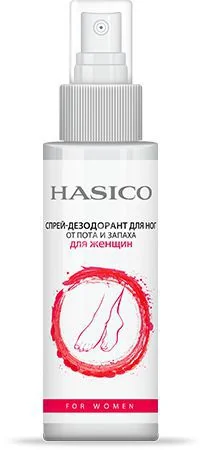 ХАСИКО дезодорант спрей для ног от пота и запаха д/женщин 110мл (ТВИНС ТЭК, РФ)