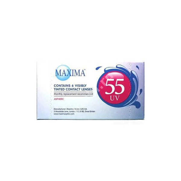ЛИНЗЫ КОНТАКТНЫЕ Maxima 55 UV 6шт традиц 1мес дневн б/цв -3.50 8.6 (КуперВижн, США)