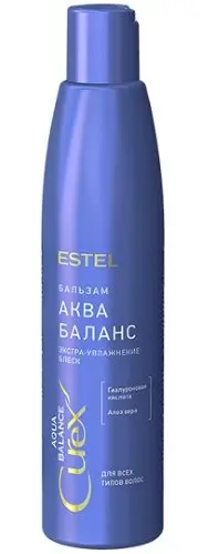 ЭСТЕЛЬ (ESTEL) Curex Aqua Balance бальзам для всех типов волос 250мл (Юникосметик, РФ)