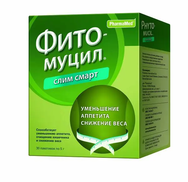 ФИТОМУЦИЛ СЛИМ СМАРТ пор. (пак.) 5г N30 (ФАРМАМЕД, РФ/ВЕЛИКОБРИТАНИЯ)