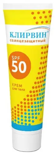 КЛИРВИН крем для тела солнцезащит SPF50 (туба) 60г (Корвет Фарма, РФ)
