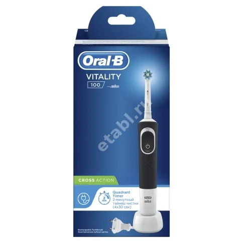 ОРАЛ-БИ (ORAL-B) Vitality 100 Cross Action зубная щетка электрическая арт.3710 (ПРОКТЕР & ГЕМБЛ , ВЕНГРИЯ)