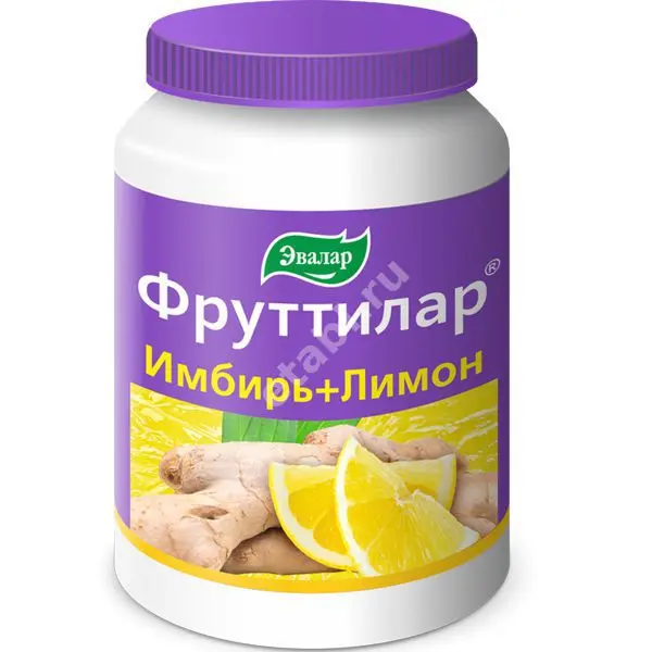 ФРУТТИЛАР ИМБИРЬ+ЛИМОН пастилки жев. 4г N30 (ЭВАЛАР, РФ)