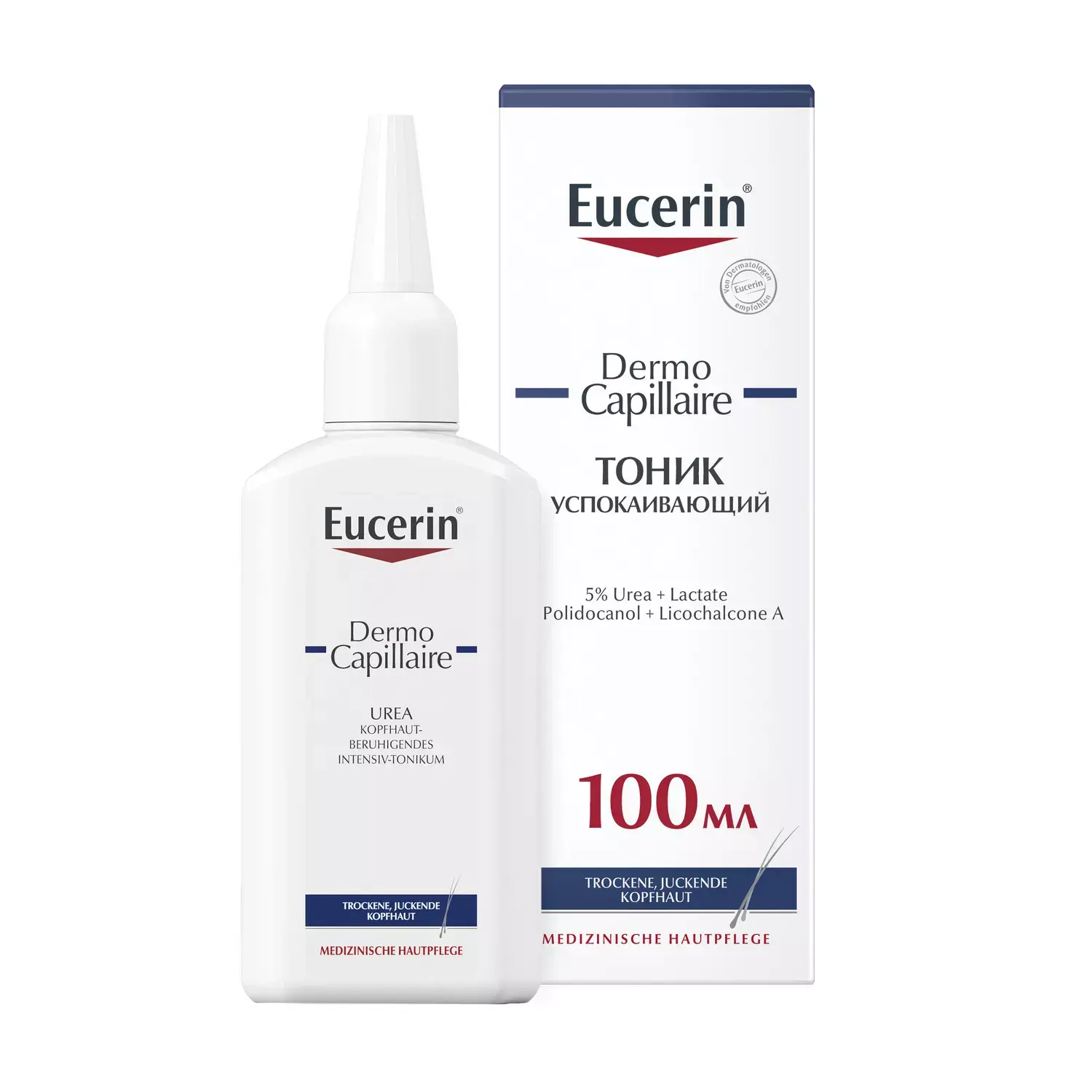 ЭУЦЕРИН (EUCERIN) Dermo Capillaire тоник для кожи головы успокаивающий  100мл БАЙЕРСДОРФ ГЕРМАНИЯ: купить в Белгороде| Интернет-аптека eTabl.ru  (партнер Таблеточка)