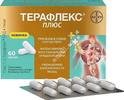 ТЕРАФЛЕКС ПЛЮС капс. 0.74г N60 (БАЙЕР, РФ)