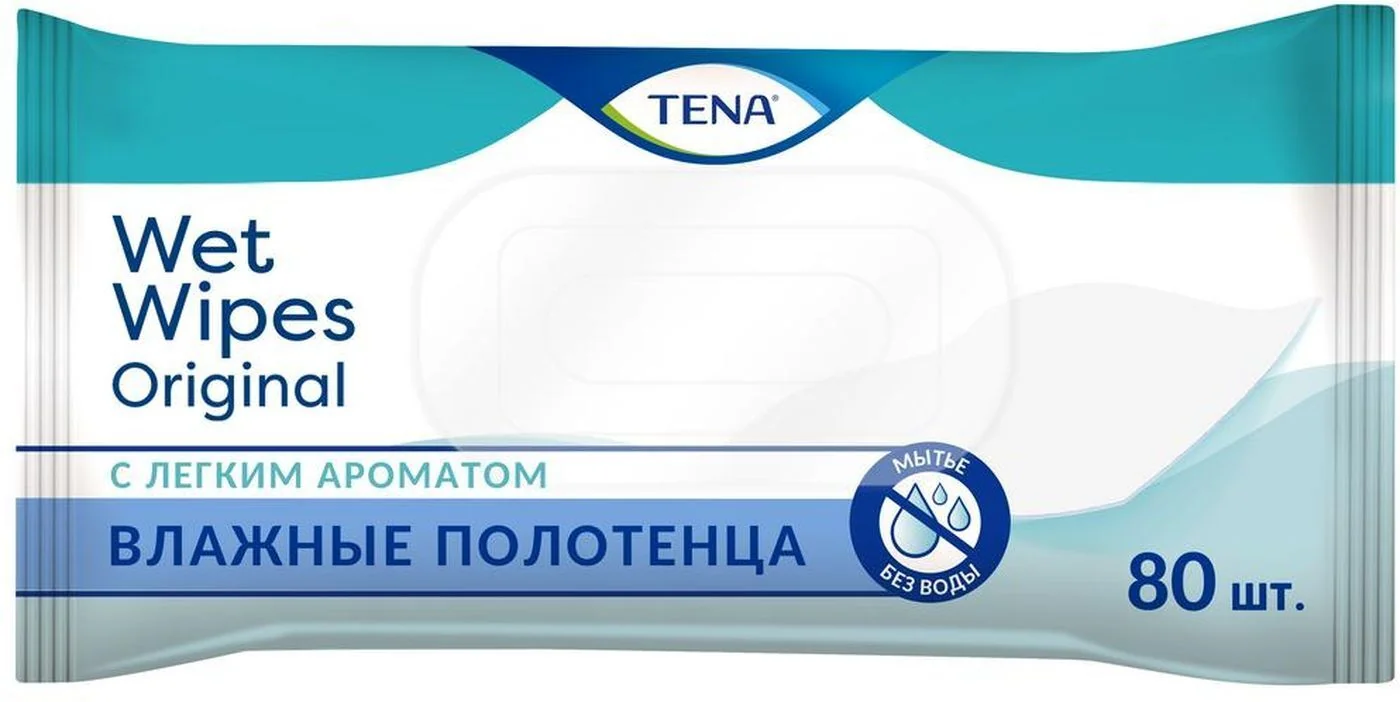 ТЕНА Wet Wipe полотенце влажное 20х30см N80 (Эссити Хайджин энд Хелс, ПОЛЬША)