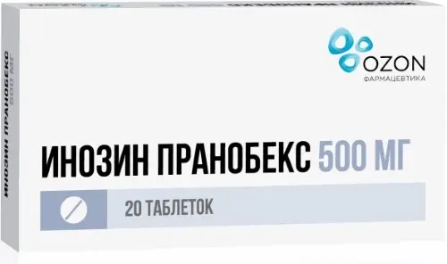 ИНОЗИН ПРАНОБЕКС табл. 500мг N20 (ОЗОН, РФ)