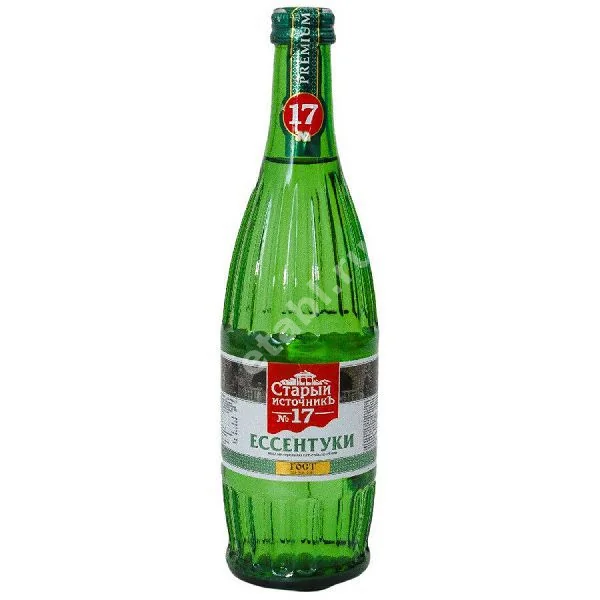 ВОДА МИНЕРАЛЬНАЯ Старый источник N17 (бут. стекл.элит. евровинт) 0.5л (Старый Источник, РФ)