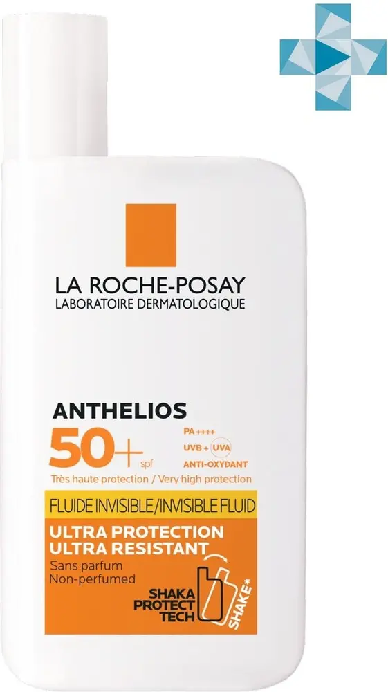 ЛЯ РОШ ПОЗЕ (LA ROCHE POSAY) Антгелиос флюид для лица/век солнцезащит SPF50+ 50мл (Лореаль Франс, ФРАНЦИЯ)