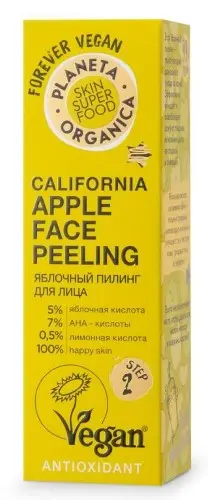 ПЛАНЕТА ОРГАНИКА Skin Super Food пилинг для лица яблочный 30мл (Планета Органика, РФ)