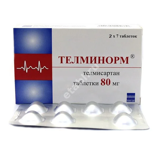ТЕЛМИНОРМ табл. 80мг N14 (Микро Лабс Лимитед, ИНДИЯ)