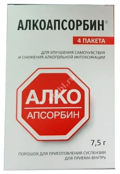 АЛКОАПСОРБИН пор. д/сусп.  внутр. 7.5г N4 (Алмаксфарм, РФ)