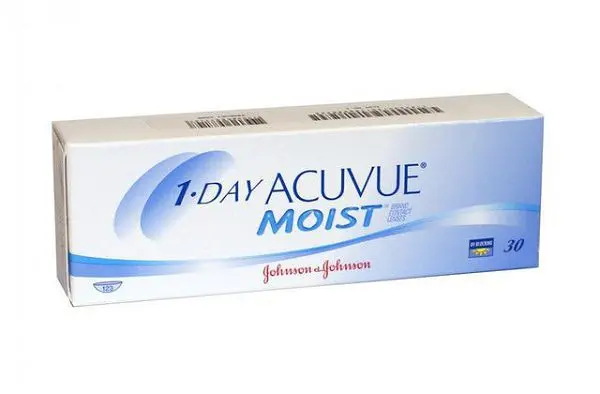 ЛИНЗЫ КОНТАКТНЫЕ 1-DAY Acuvue Moist 30шт традиц 1день дневн б/цв -3.75 8.5 (Джонсон и Джонсон Вижн Кэер, США)