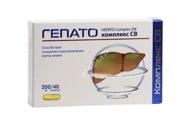 ГЕПАТО КОМПЛЕКС СВ капс. 0.35г N40 (Ростовская Ф.Ф., РФ)