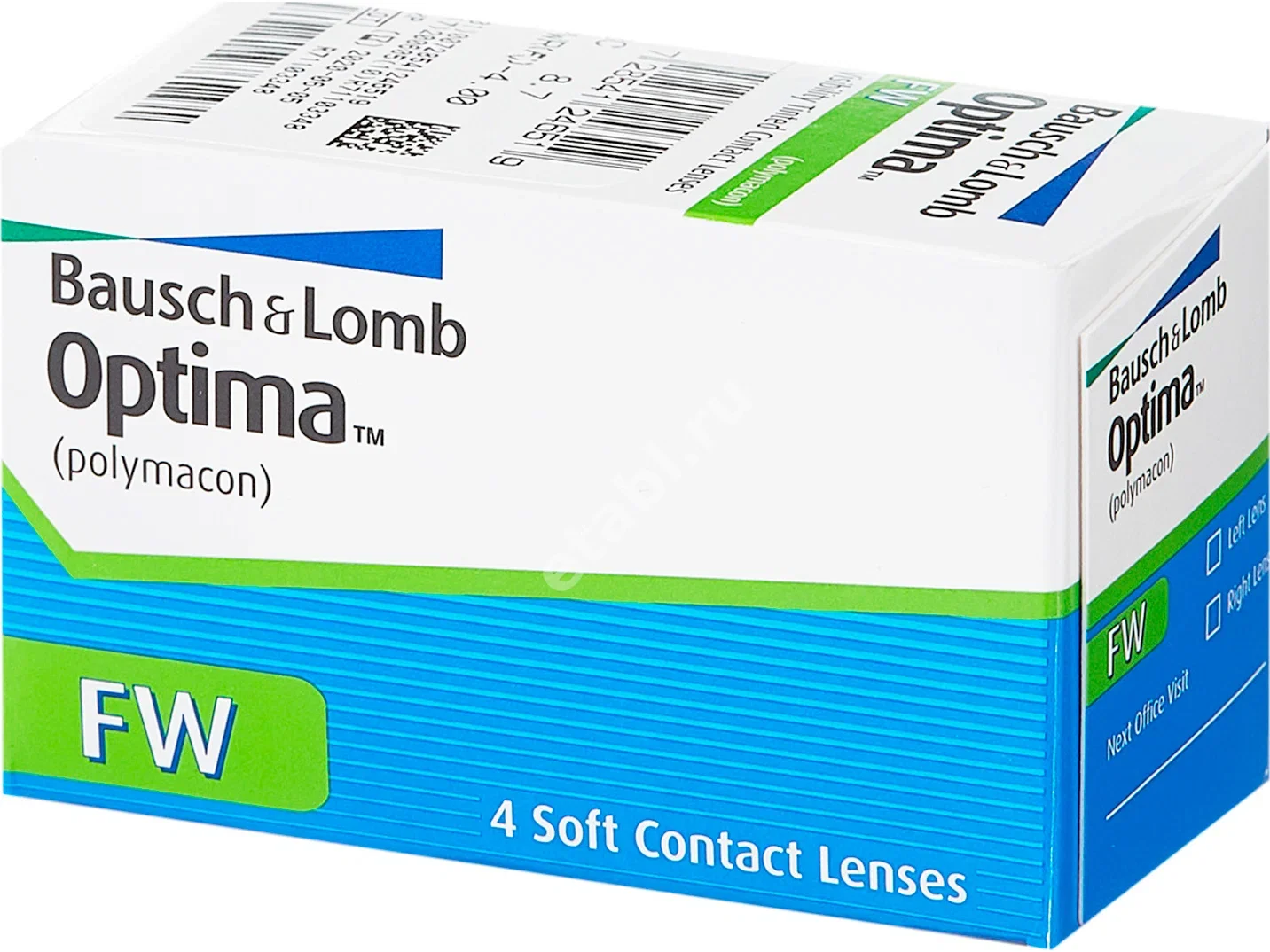 ЛИНЗЫ КОНТАКТНЫЕ Bausch+Lomb Optima FW 4шт традиц 3мес дневн б/цв -5.00 8.7 (Бауш энд Ломб Инкорпорейтед, ФРАНЦИЯ)
