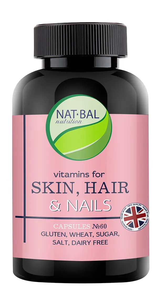 КОЖА ВОЛОСЫ НОГТИ NAT BAL Nutrition 30/60/90 капс. N60 (Геоорганик Лимитед, ВЕЛИКОБРИТАНИЯ)