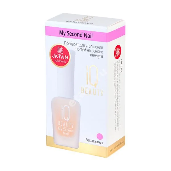 АЙКЬЮ БЬЮТИ (IQ BEAUTY) лак для ногтей д/утолщения на основе жемчуга 12.5мл (АйКью Американ Косметик, ВЕЛИКОБРИТАНИЯ)