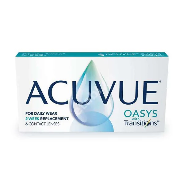 ЛИНЗЫ КОНТАКТНЫЕ Acuvue Oasys with Transitions 6шт традиц 2нед дневн б/цв -3.00 8.4 (Джонсон и Джонсон Вижн Кэер, США)