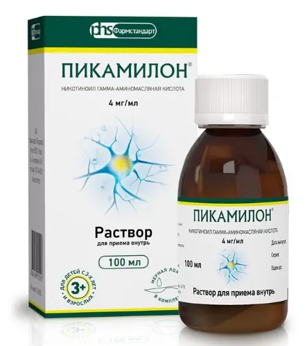 ПИКАМИЛОН р-р д/внутр. прим. (фл. с ложкой) 4мг/мл - 100мл N1 (ФАРМСТАНДАРТ, РФ)