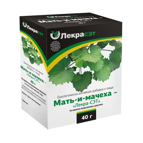 МАТЬ-И-МАЧЕХИ ЛИСТЬЯ 40г N1 (Лекра-СЭТ, РФ)