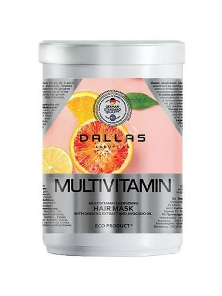 ДАЛЛАС (DALLAS) Multivitamin маска для волос комплекс мультивитаминов 1 000мл (2К ООО, УКРАИНА)