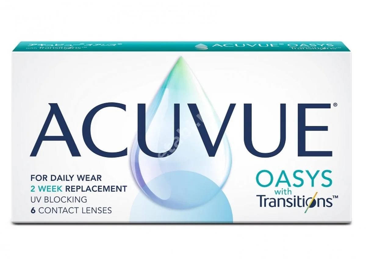 ЛИНЗЫ КОНТАКТНЫЕ Acuvue Oasys with Transitions 6шт традиц 2нед дневн б/цв -1.00 8.4 (Джонсон и Джонсон Вижн Кэер, США)