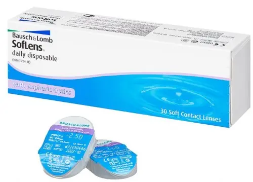 ЛИНЗЫ КОНТАКТНЫЕ Bausch+Lomb Soflens daily disposable 30шт традиц 1день дневн б/цв -0.75 8.6 (Бауш энд Ломб Инкорпорейтед, ФРАНЦИЯ)