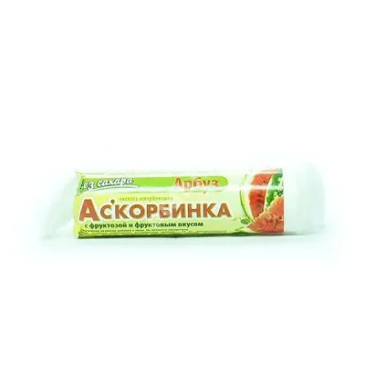 АСКОРБИНОВАЯ КИСЛОТА С ФРУКТОЗОЙ табл. 25мг - 2.9г N10 Арбуз (ЭкоФарм НПЦ, РФ)