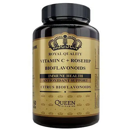 ВИТАМИН С+ШИПОВНИК+БИОФЛАВОНИДЫ Квин Витаминс (Queen Vitamins) табл. 0.8г N60 (Фарма маркет Солюшн, ЛАТВИЯ)