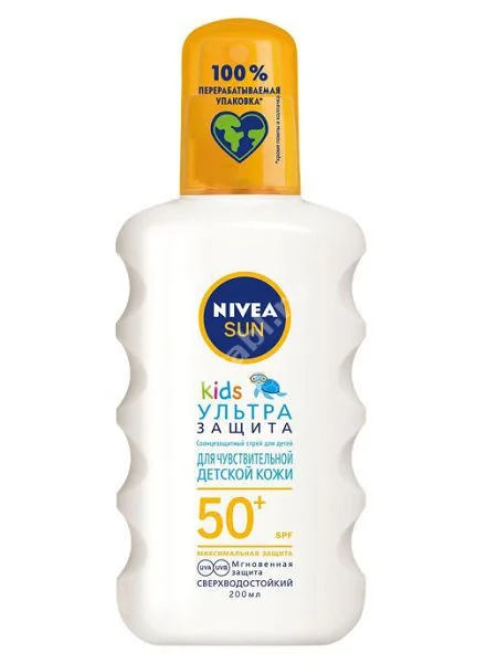 НИВЕЯ Sun спрей солнцезащит SPF50+ Ультра защита детский 200мл (БАЙЕРСДОРФ, ИСПАНИЯ)