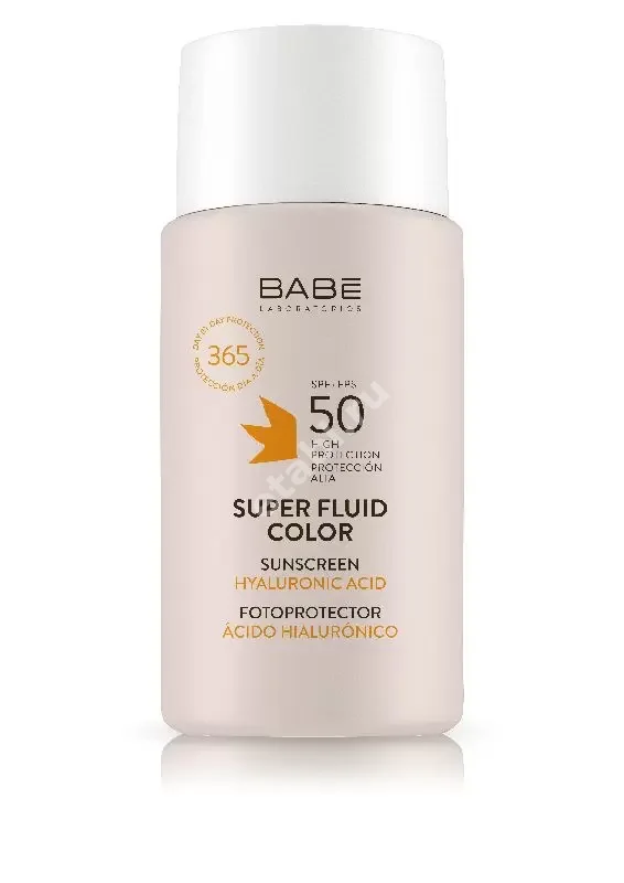 BABE Суперфлюид крем для лица солнцезащит SPF50+ с тонирующим эффектом (фл. с дозат.) 50мл (БАБЕ Лабораторис, ИСПАНИЯ)
