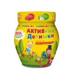 КОМПЛИВИТ Активные детишки пастилки жев. (банк.) 4.5г N60 (ОТИСИФАРМ, ПОЛЬША)