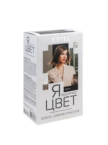 ЭСТЕЛЬ (ESTEL) Я выбираю цвет краска для волос 60мл Тон 7/71 Фраппе (Юникосметик, РФ)