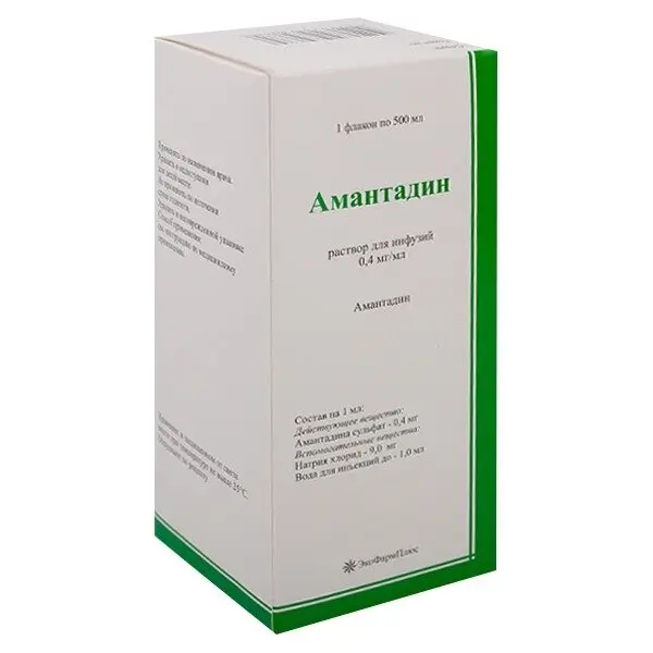 АМАНТАДИН р-р д/инф. 0.4мг/мл - 500мл N1 (ЭкоФармПлюс, РФ)