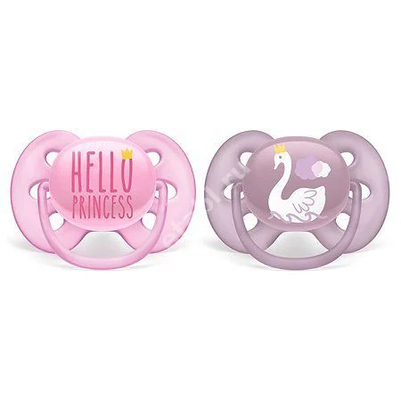 АВЕНТ (Avent) пустышка силик. Ultrasoft 6-18м SCF223/02 Girl N2 (ФИЛИПС  ЭЛЕКТРОНИКС, ИНДОНЕЗИЯ)