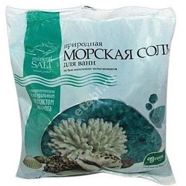 ГРИН ПРОМ соль морская д/ванн экстракт эвкалипта 1 000г (Грин Пром, БЕЛАРУСЬ)