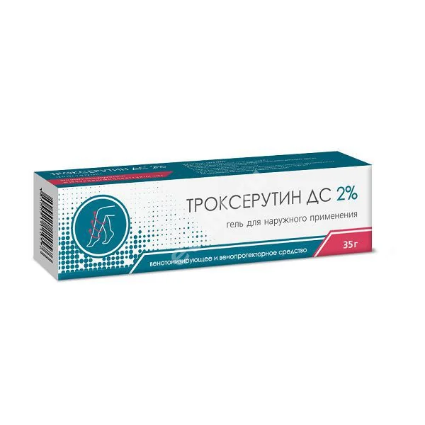 ТРОКСЕРУТИН ДС гель д/наруж. прим (туба) 2% - 35г N1 (ДОМИНАНТА, БОЛГАРИЯ)