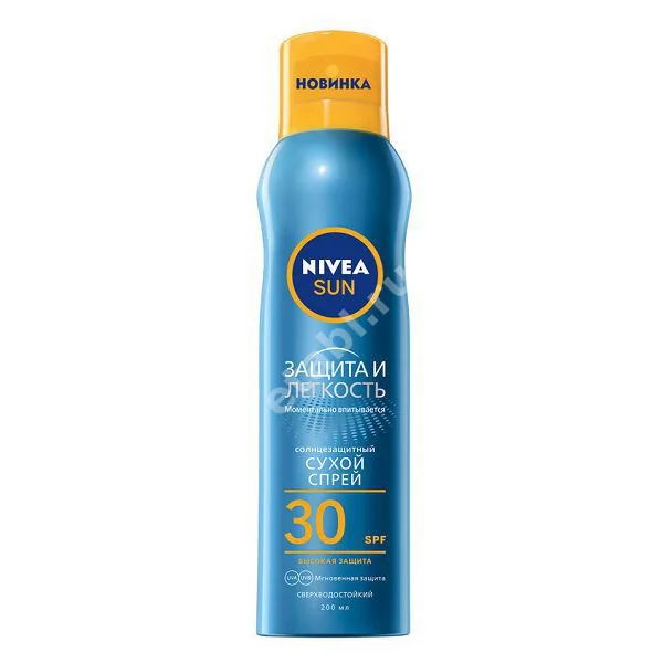 НИВЕЯ Sun спрей сухой солнцезащит SPF30 Защита и легкость 200мл (Др. Рудольф Либе, ГЕРМАНИЯ)
