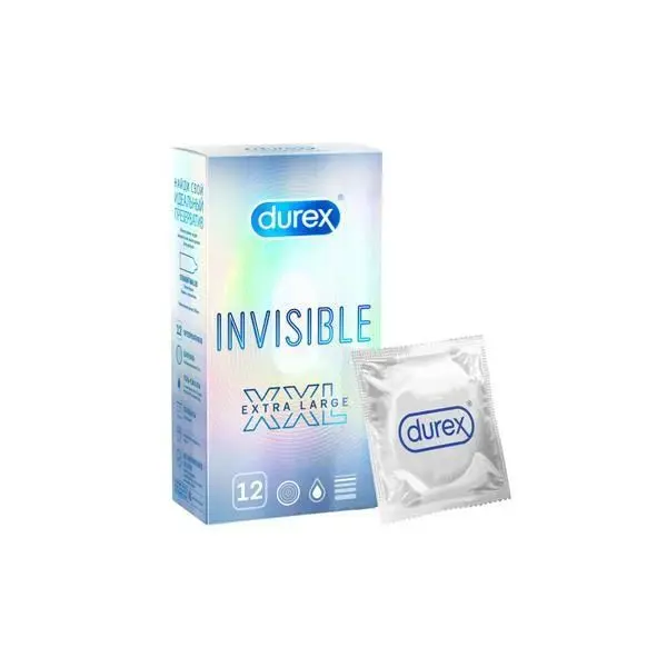 ДЮРЕКС (DUREX) Invisible презервативы ультратонкие XXL N12 (РЕКИТТ БЕНКИЗЕР, КИТАЙ)