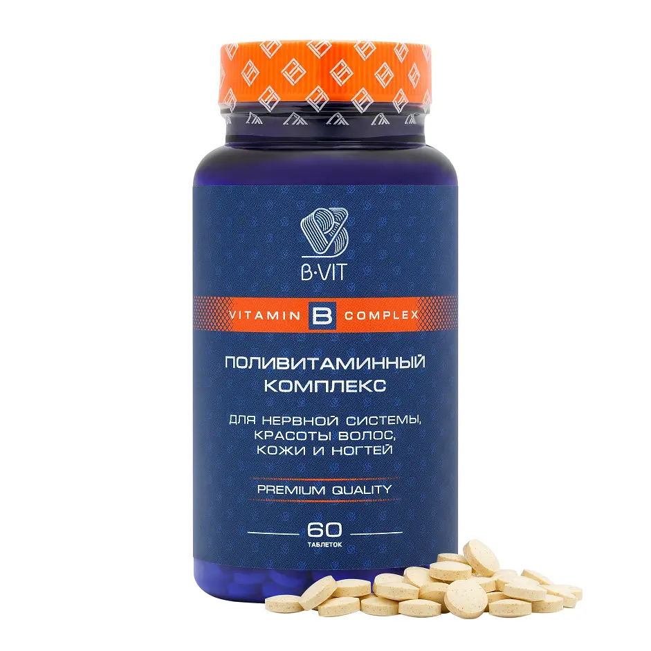 ВИТАМИНЫ ГРУППЫ В Б-ВИТ (B-VIT) табл. 0.19г N60 (Фарма маркет Солюшн, ЛАТВИЯ)