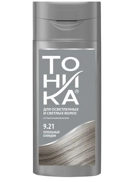 ТОНИКА бальзам для волос оттен 150мл Пепельный блондин тон 9.21 (Биг, РФ)