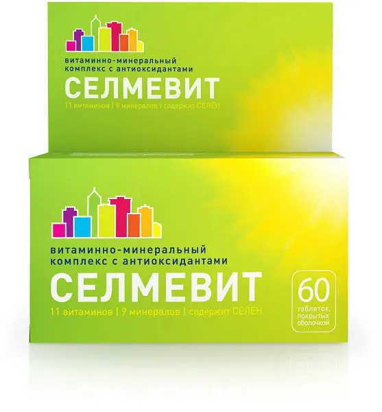 СЕЛМЕВИТ табл. п.о. (банк.) N60 (ОТИСИФАРМ, РФ)