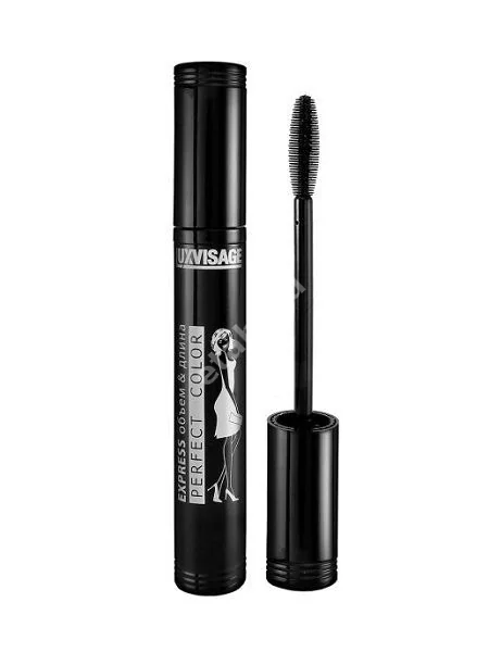 ЛЮКСВИЗАЖ (LUXVISAGE) Perfect Color тушь для ресниц объем и длина 9г (Люкс Визаж, БЕЛАРУСЬ)