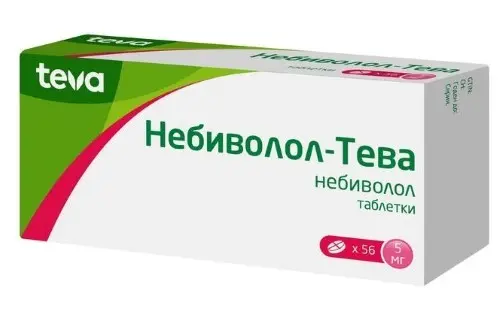 НЕБИВОЛОЛ табл. 5мг N56 (ТЕВА, БОЛГАРИЯ)