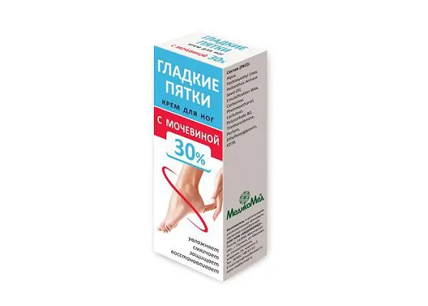 ГЛАДКИЕ ПЯТКИ крем для ног мочевина 30% 75мл (МЕДИКОМЕД, РФ)