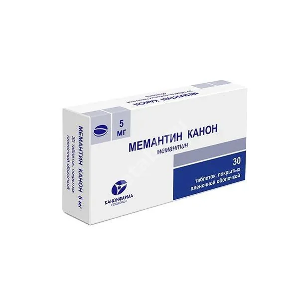 МЕМАНТИН табл. п.п.о. 5мг N30 (КАНОНФАРМА, РФ)