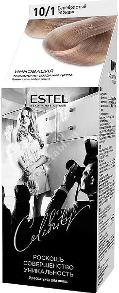 ЭСТЕЛЬ (ESTEL) Celebrity краска для волос Тон 10/1 Серебристый блондин (Юникосметик, РФ)