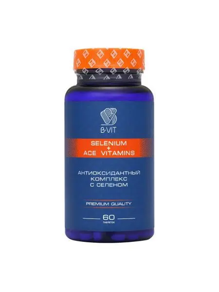 СЕЛЕН Б-ВИТ (B-VIT) АСЕ Витамины табл. 0.4г N60 (Фарма маркет Солюшн, ЛАТВИЯ)
