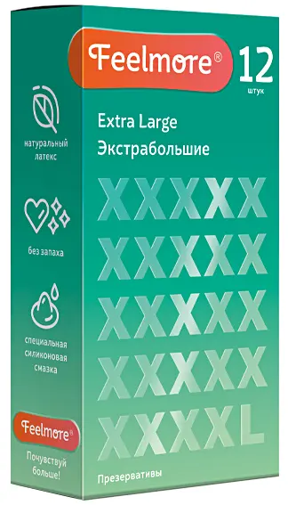 ФИИЛМОР (FEELMORE) презервативы Extra Large N12 (ОБНОВЛЕНИЕ, КИТАЙ)