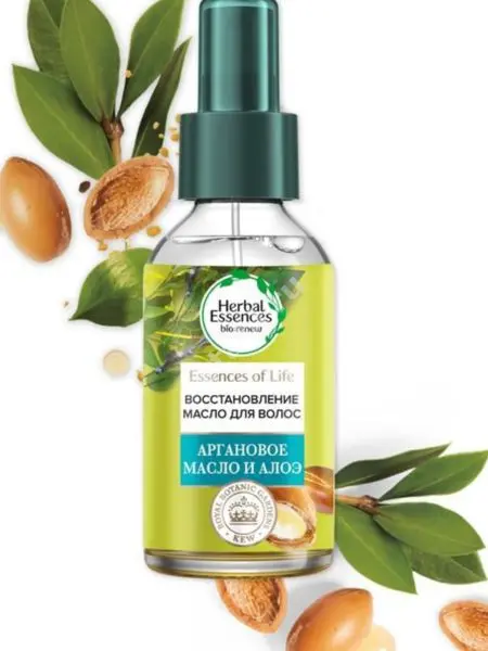 ХЕРБАЛ ЭССЕНСЕС масло для волос Аргановое масло и алоэ 100мл (ПРОКТЕР & ГЕМБЛ , ФРАНЦИЯ)